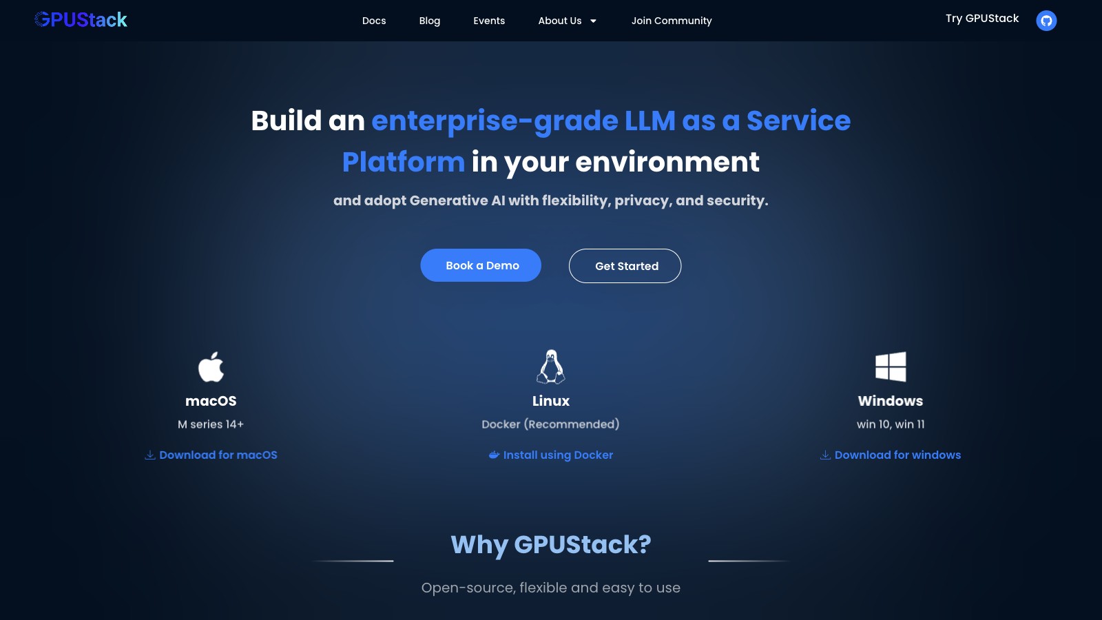 GPUStack截图